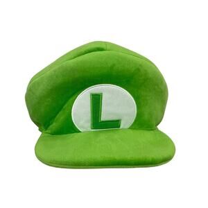 Super Mario World Epic Universe Plush Green Luigi Hat One Size Fits All